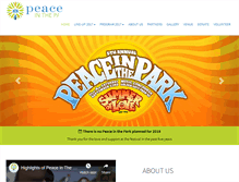 Tablet Screenshot of peaceintheparksf.org